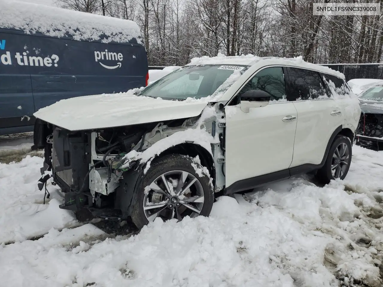 2022 Infiniti Qx60 Luxe VIN: 5N1DL1FS9NC339008 Lot: 45048335