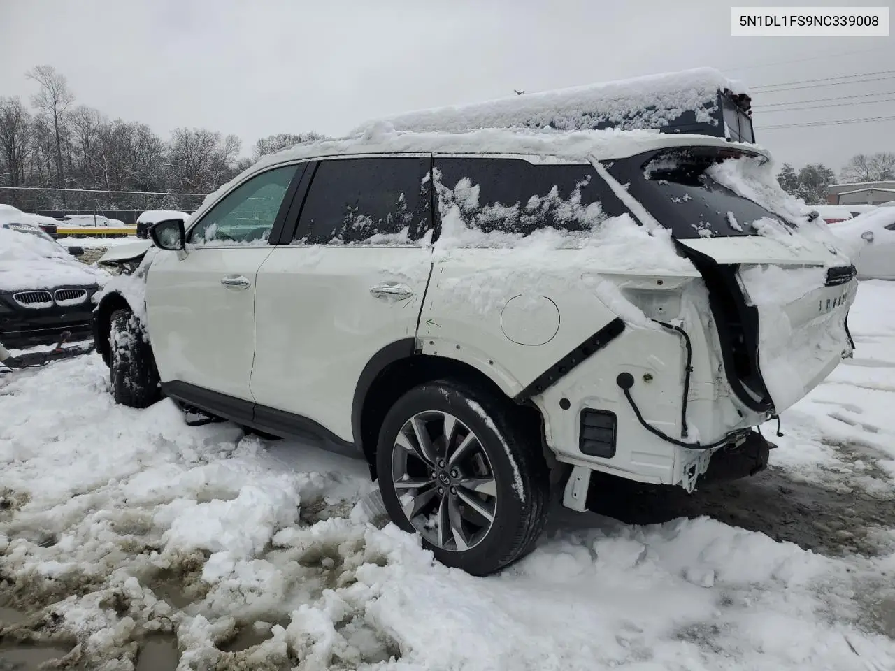 2022 Infiniti Qx60 Luxe VIN: 5N1DL1FS9NC339008 Lot: 45048335