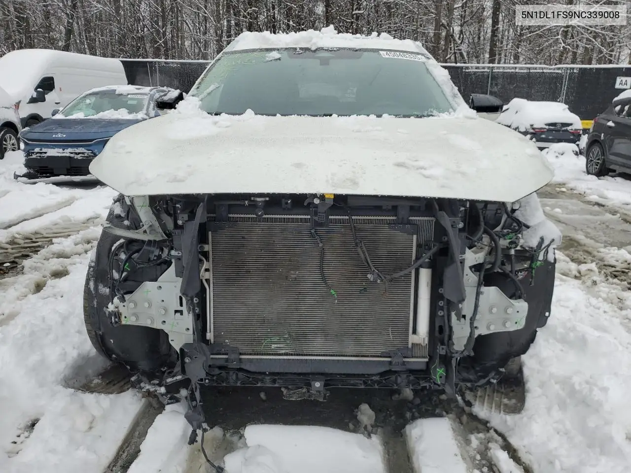 2022 Infiniti Qx60 Luxe VIN: 5N1DL1FS9NC339008 Lot: 45048335