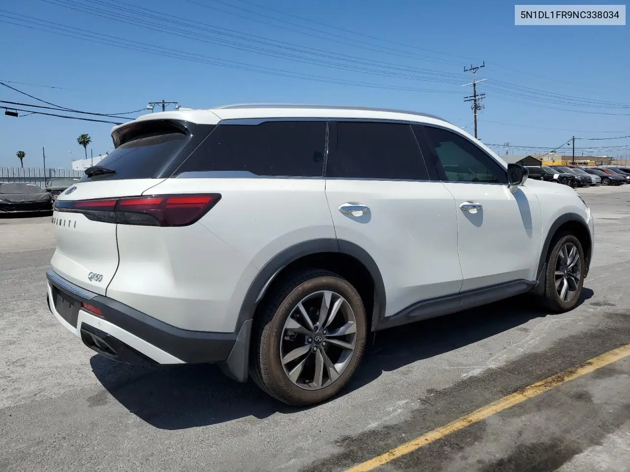 2022 Infiniti Qx60 Luxe VIN: 5N1DL1FR9NC338034 Lot: 50000705