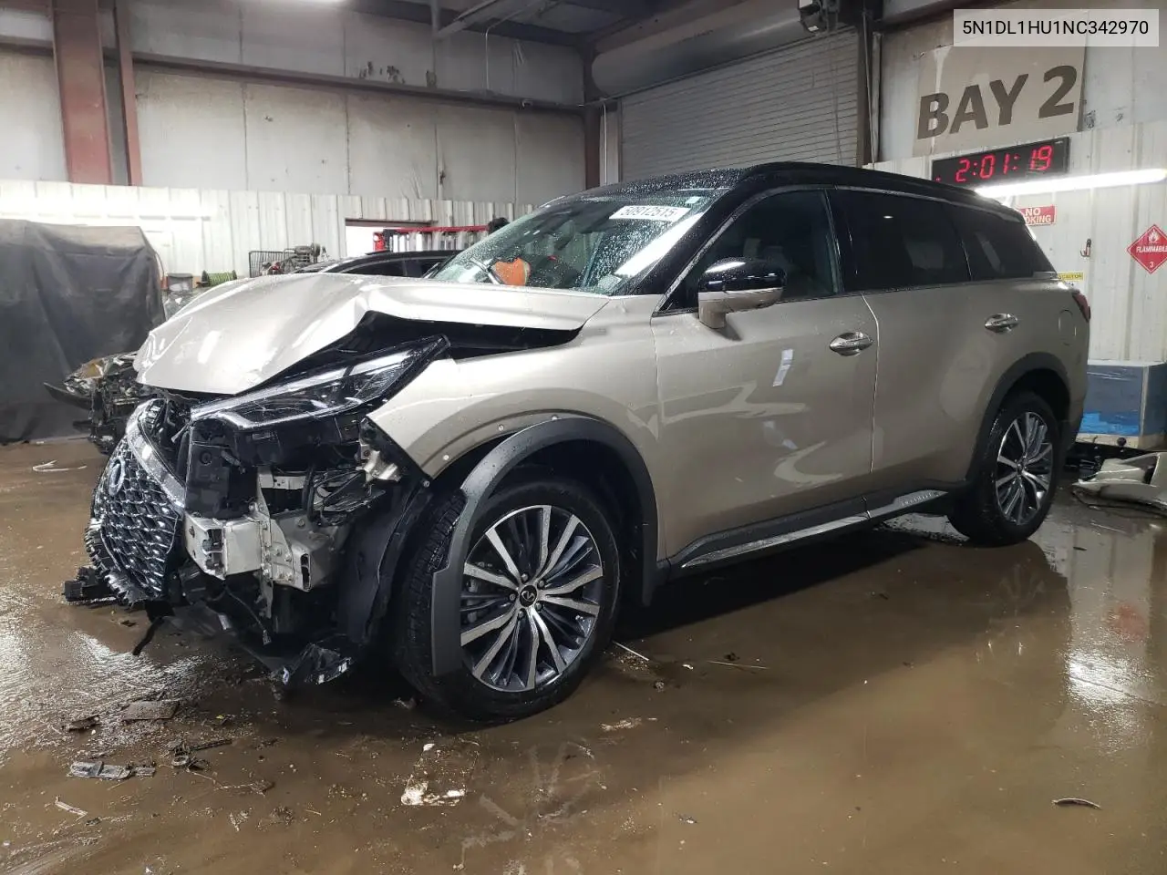 2022 Infiniti Qx60 Autograph VIN: 5N1DL1HU1NC342970 Lot: 50912515