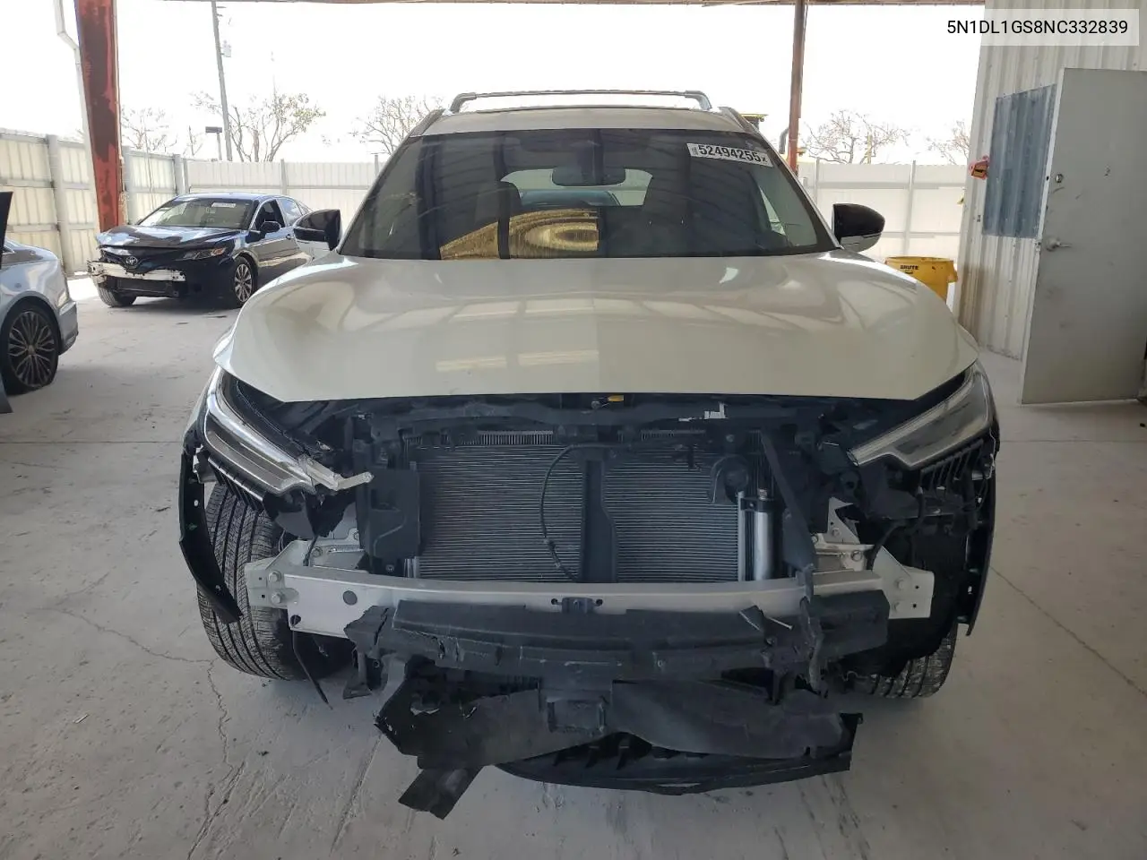 2022 Infiniti Qx60 Sensory VIN: 5N1DL1GS8NC332839 Lot: 52494255