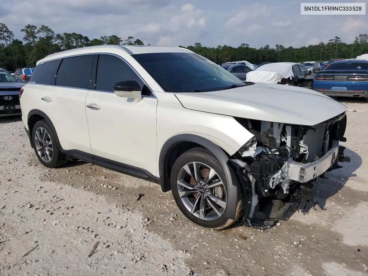 2022 Infiniti Qx60 Luxe VIN: 5N1DL1FR9NC333528 Lot: 53378595