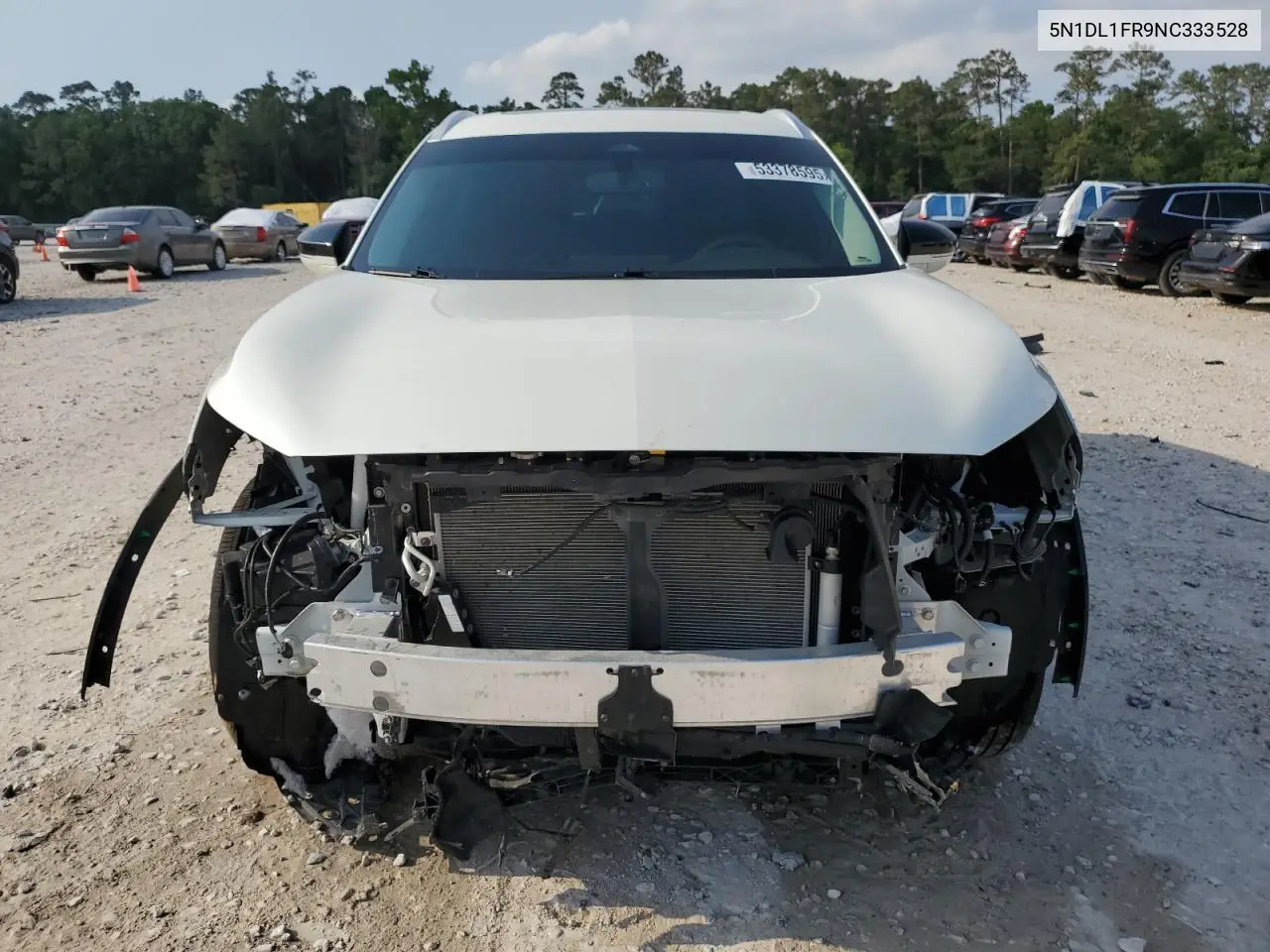 2022 Infiniti Qx60 Luxe VIN: 5N1DL1FR9NC333528 Lot: 53378595