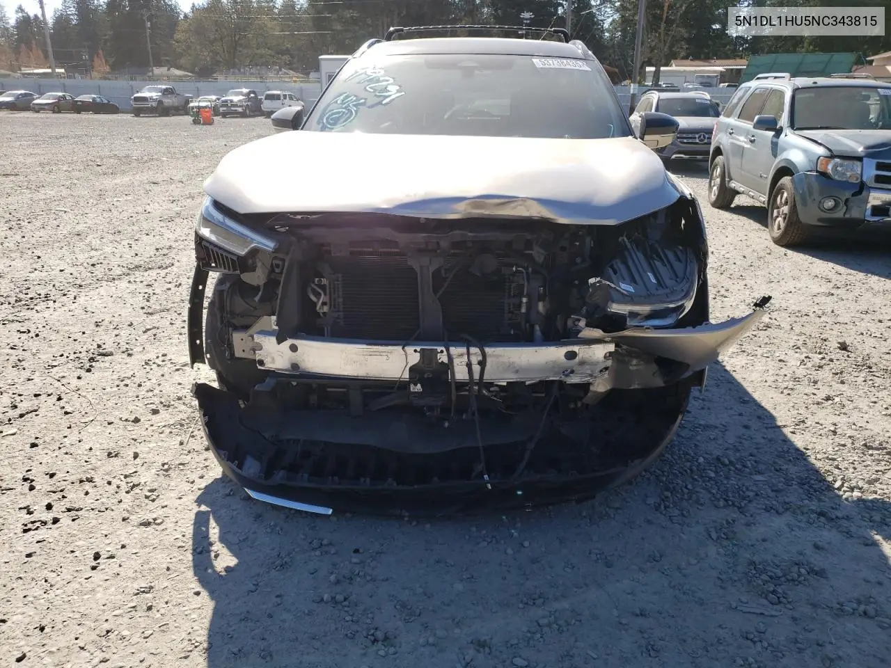 2022 Infiniti Qx60 Autograph VIN: 5N1DL1HU5NC343815 Lot: 53738435
