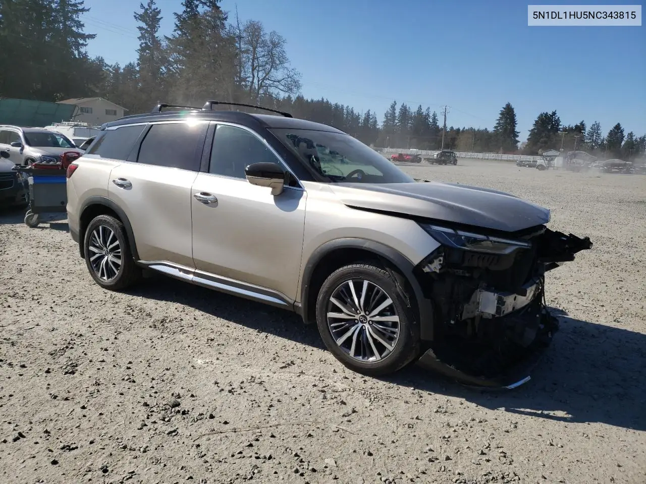 2022 Infiniti Qx60 Autograph VIN: 5N1DL1HU5NC343815 Lot: 53738435