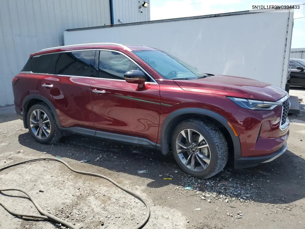 2022 Infiniti Qx60 Luxe VIN: 5N1DL1FR3NC334433 Lot: 54391425