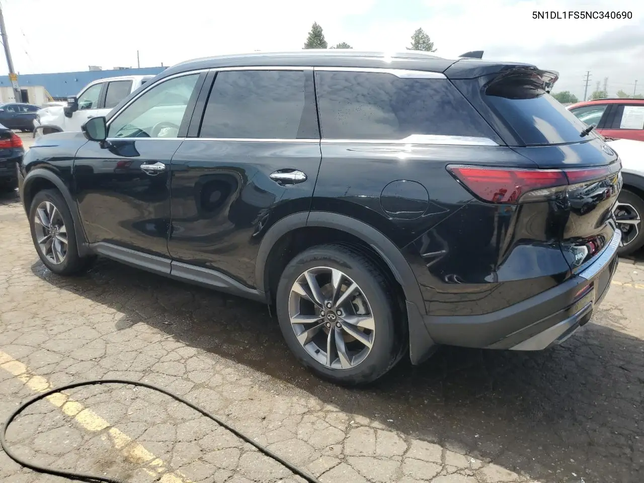 2022 Infiniti Qx60 Luxe VIN: 5N1DL1FS5NC340690 Lot: 56960095