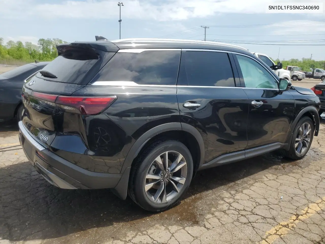 2022 Infiniti Qx60 Luxe VIN: 5N1DL1FS5NC340690 Lot: 56960095
