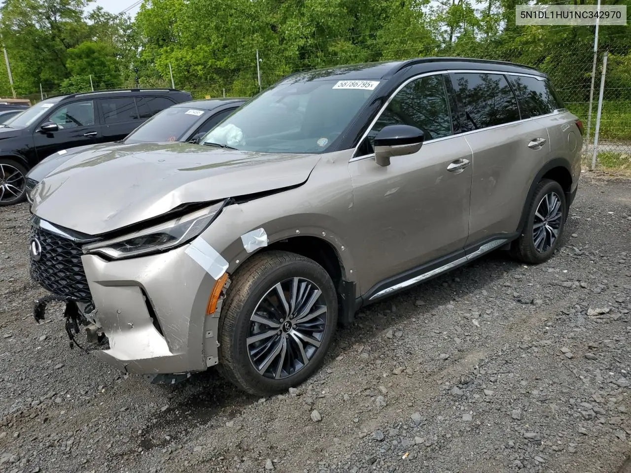 2022 Infiniti Qx60 Autograph VIN: 5N1DL1HU1NC342970 Lot: 58786795