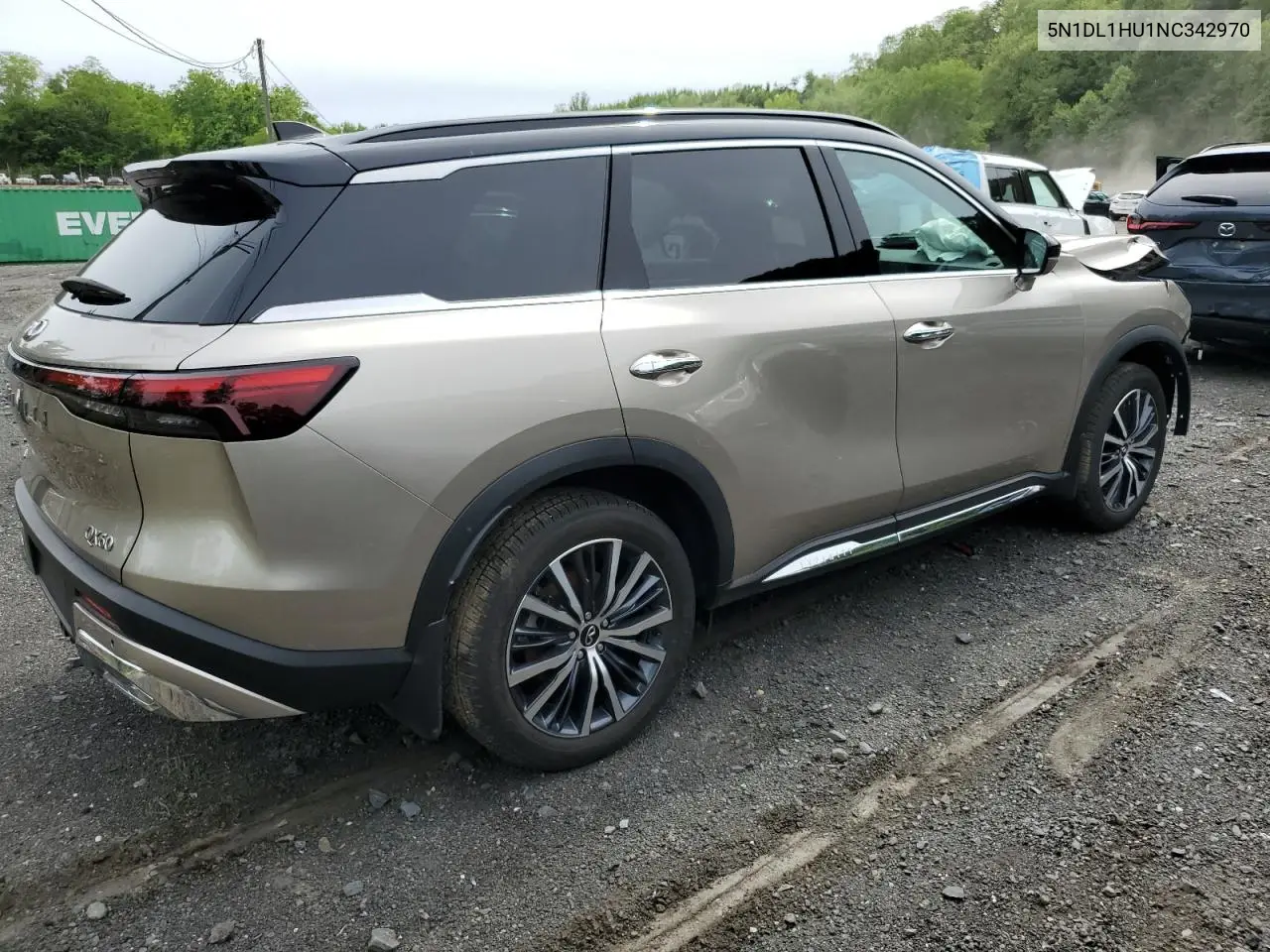2022 Infiniti Qx60 Autograph VIN: 5N1DL1HU1NC342970 Lot: 58786795