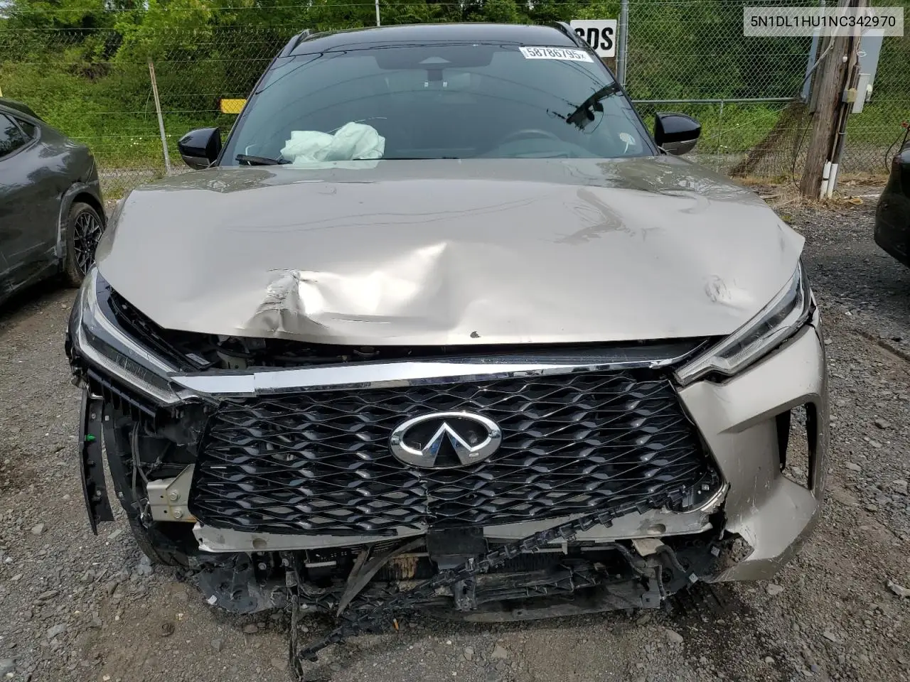 2022 Infiniti Qx60 Autograph VIN: 5N1DL1HU1NC342970 Lot: 58786795