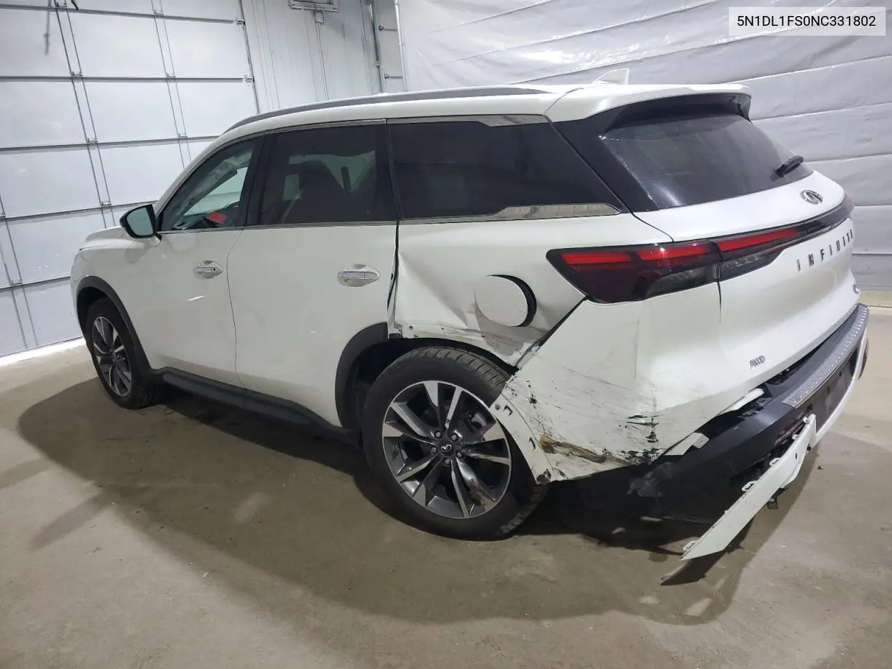 2022 Infiniti Qx60 Luxe VIN: 5N1DL1FS0NC331802 Lot: 59316105