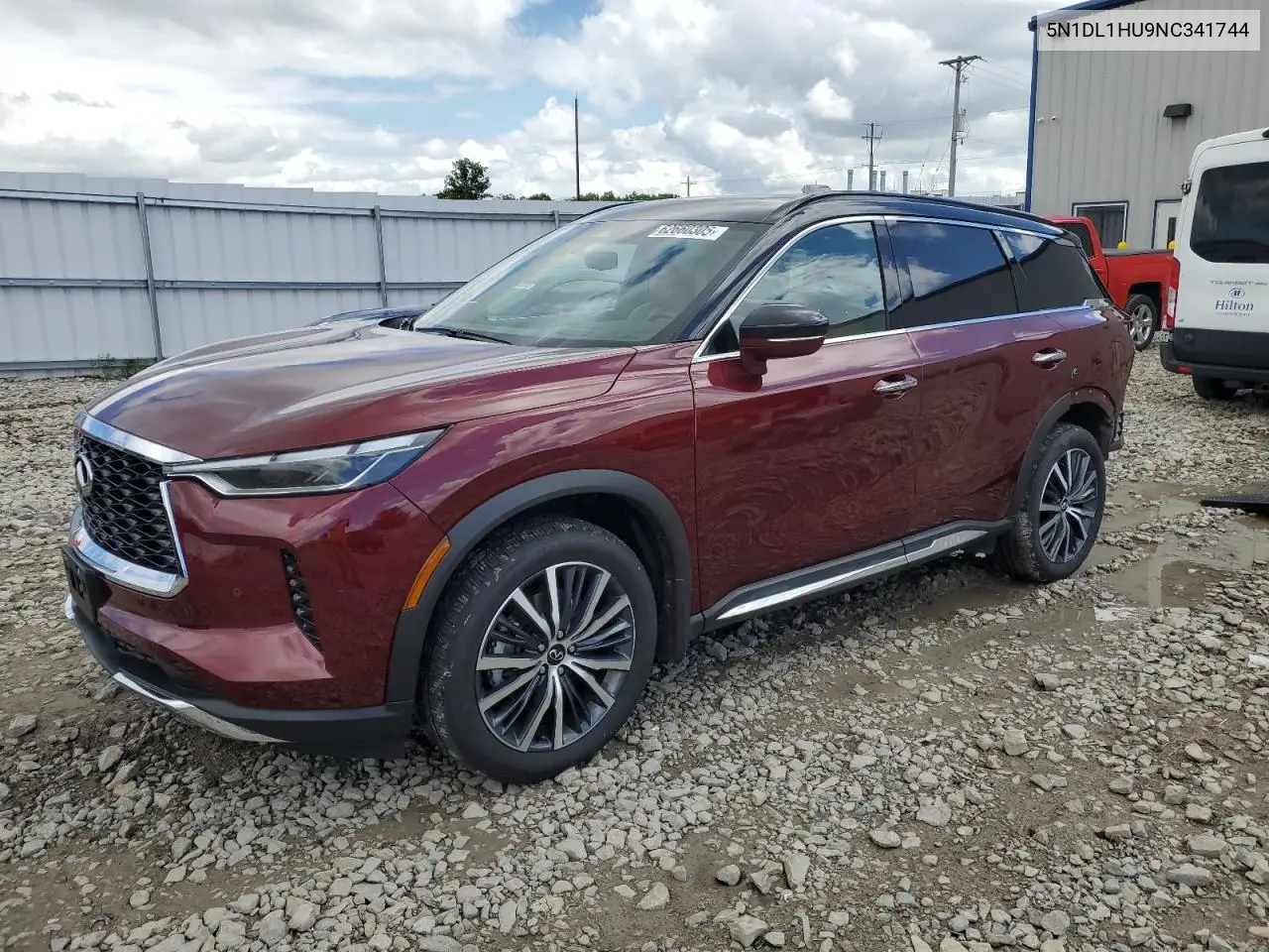 2022 Infiniti Qx60 Autograph VIN: 5N1DL1HU9NC341744 Lot: 62660305