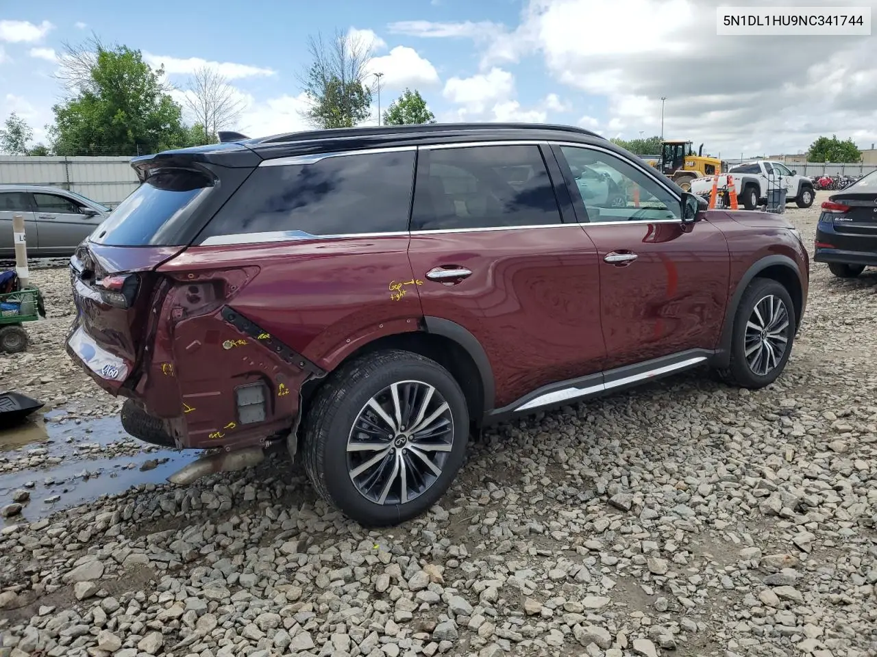 2022 Infiniti Qx60 Autograph VIN: 5N1DL1HU9NC341744 Lot: 62660305