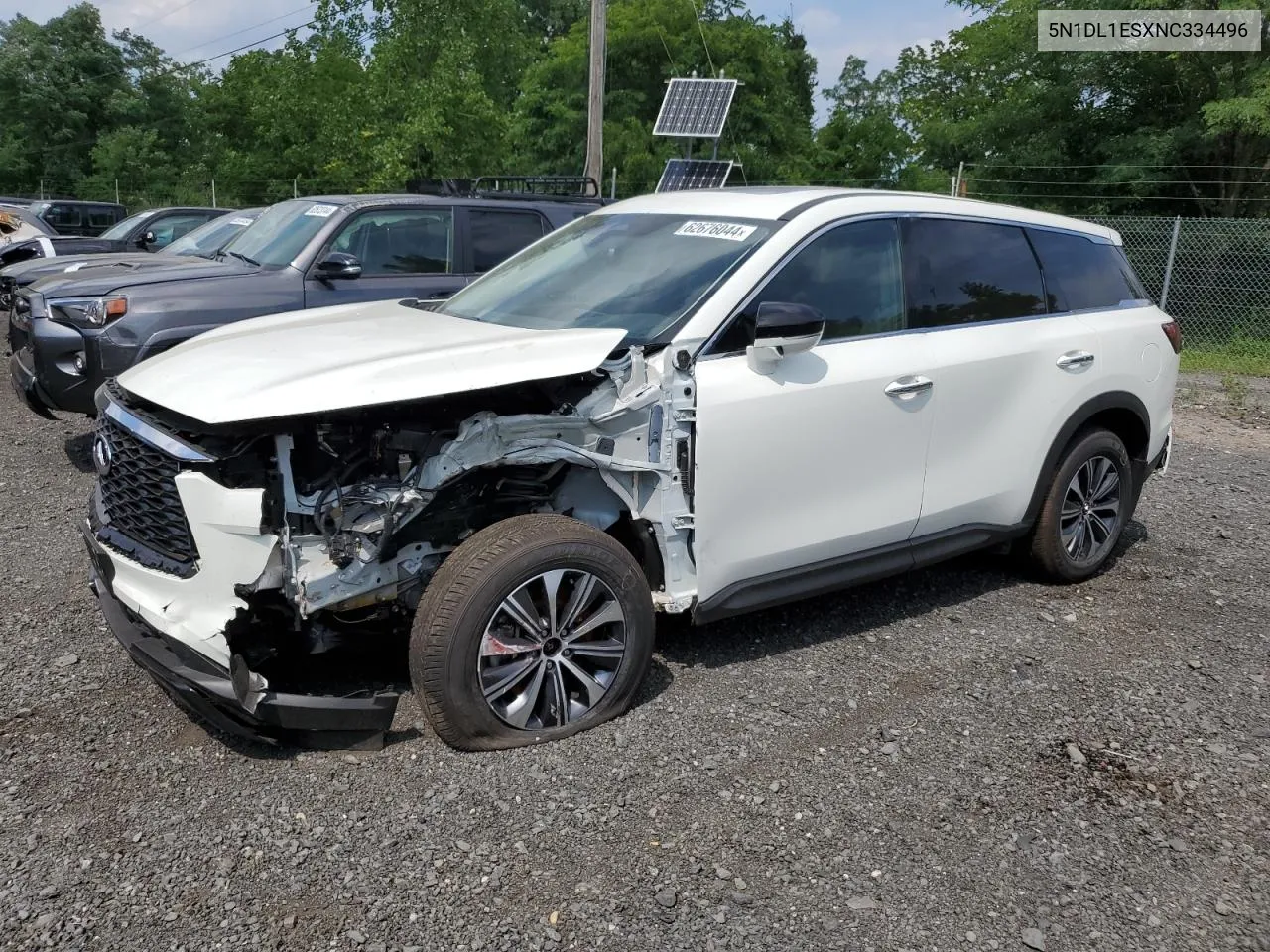2022 Infiniti Qx60 Pure VIN: 5N1DL1ESXNC334496 Lot: 62676044