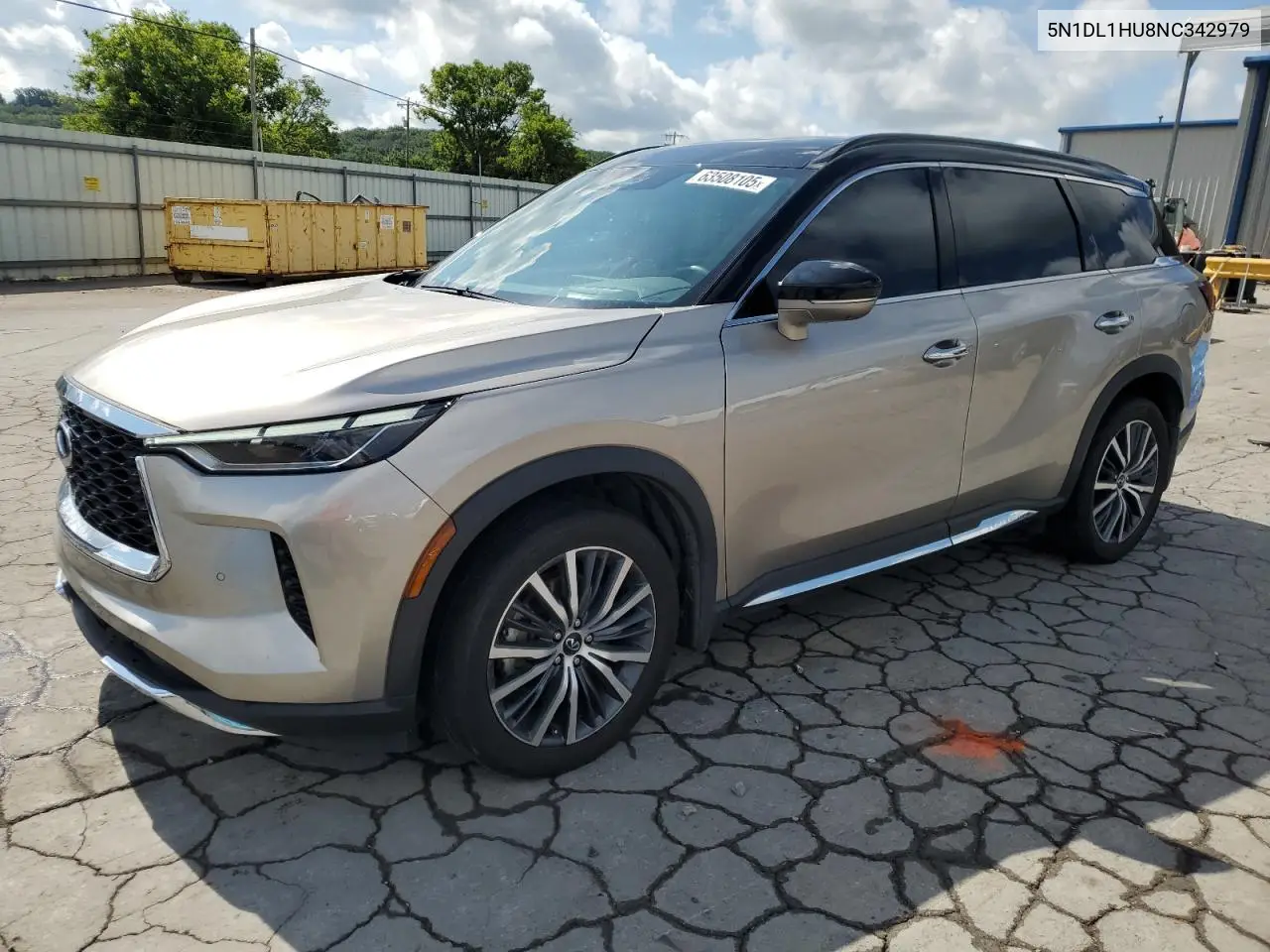2022 Infiniti Qx60 Autograph VIN: 5N1DL1HU8NC342979 Lot: 63508105