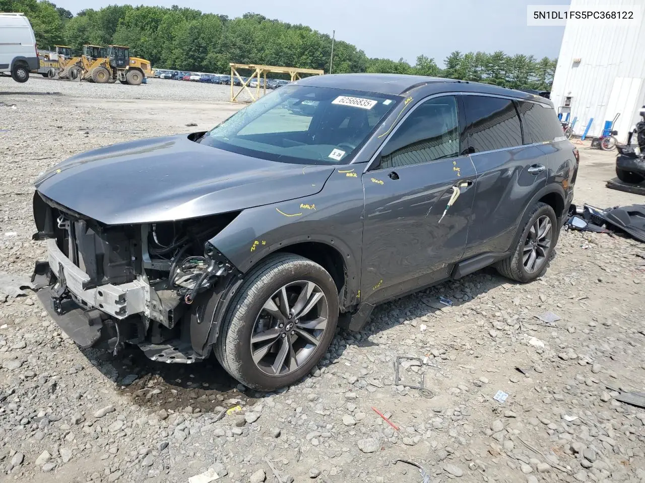 2023 Infiniti Qx60 Luxe VIN: 5N1DL1FS5PC368122 Lot: 62566835