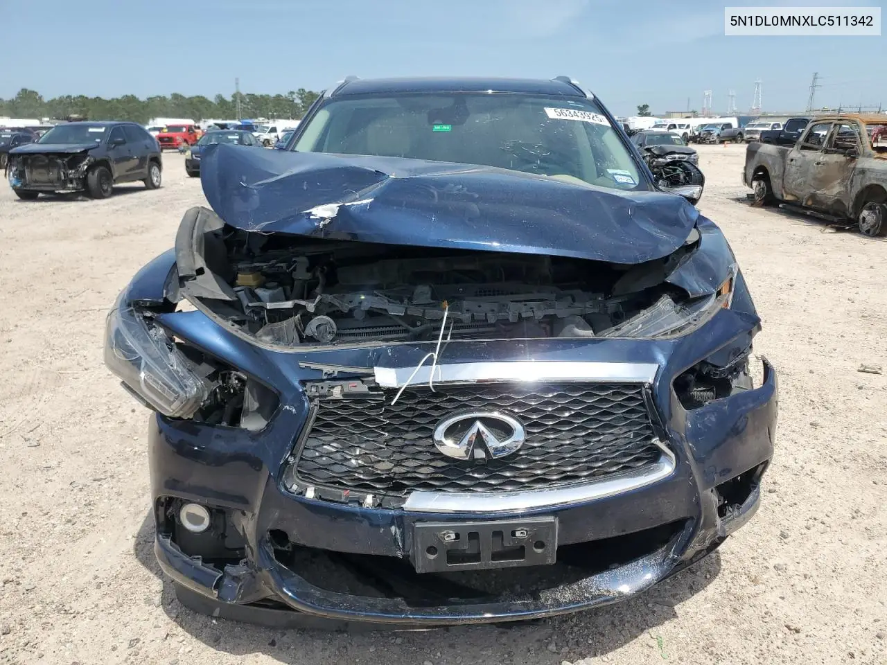 2025 Infiniti Qx60 Luxe VIN: 5N1DL0MNXLC511342 Lot: 56343925