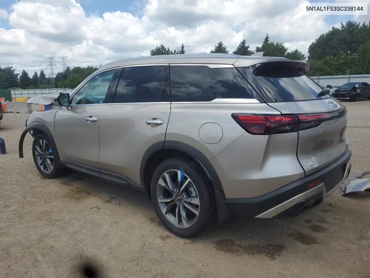 2025 Infiniti Qx60 Luxe VIN: 5N1AL1FS3SC338144 Lot: 62780645