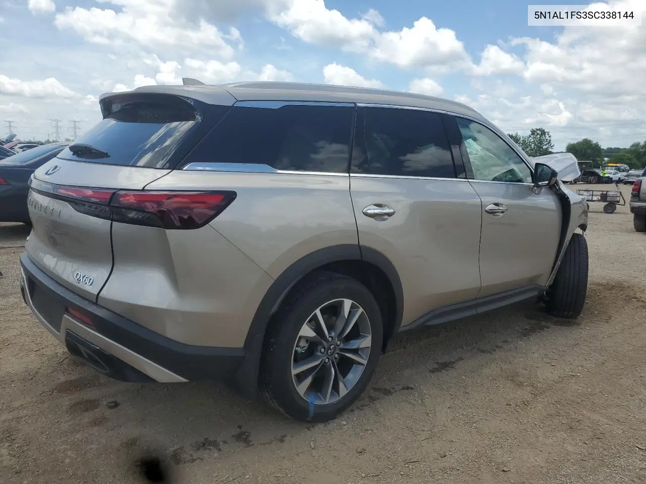 2025 Infiniti Qx60 Luxe VIN: 5N1AL1FS3SC338144 Lot: 62780645