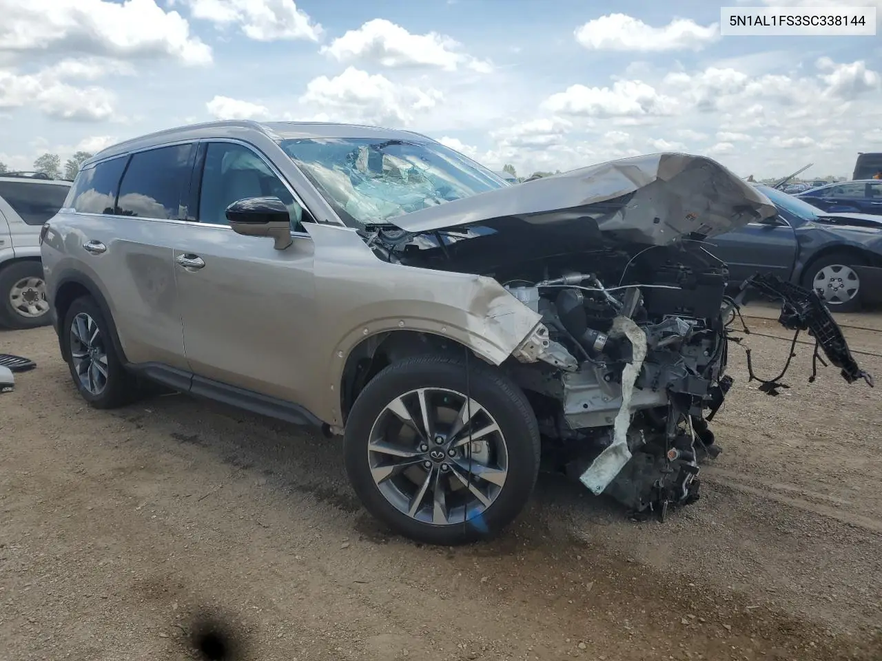 2025 Infiniti Qx60 Luxe VIN: 5N1AL1FS3SC338144 Lot: 62780645