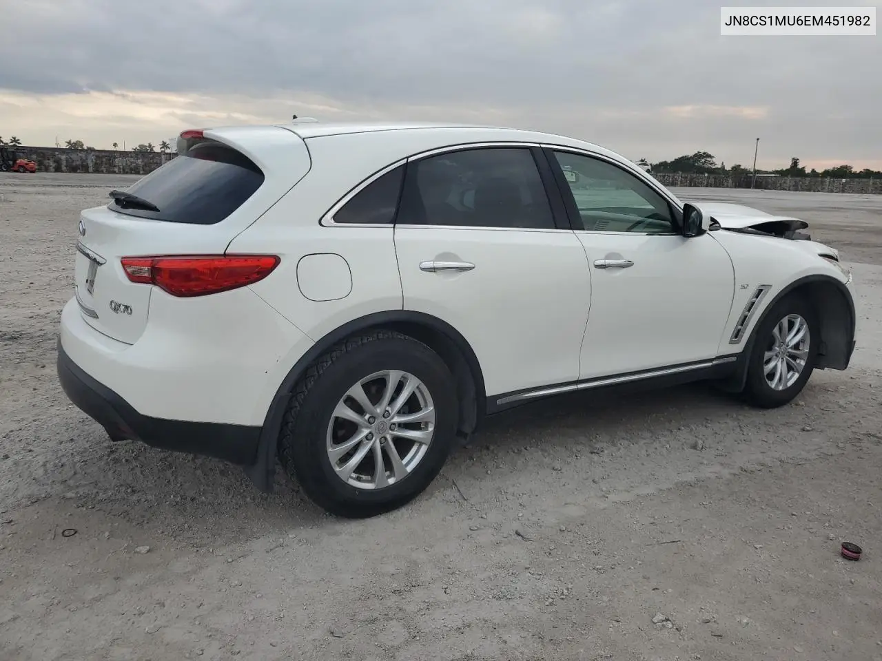 2014 Infiniti Qx70 VIN: JN8CS1MU6EM451982 Lot: 46151495