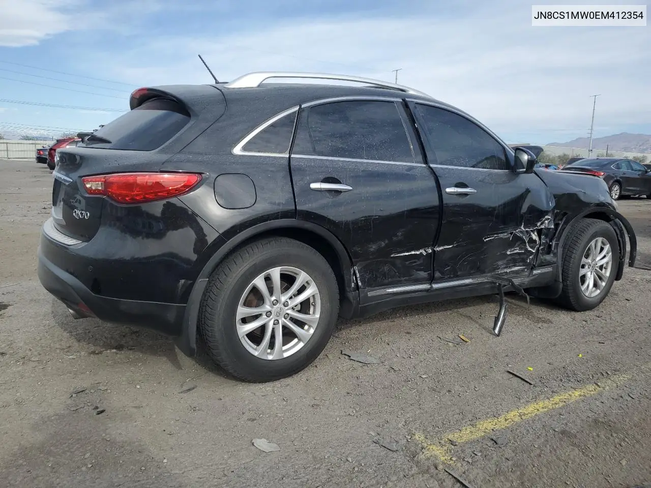 2014 Infiniti Qx70 VIN: JN8CS1MW0EM412354 Lot: 53822575