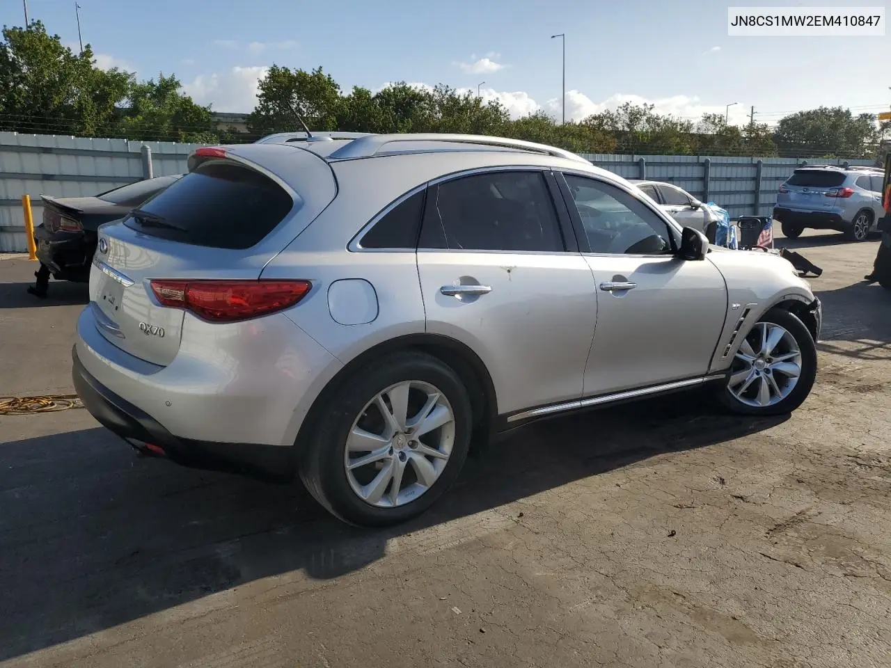 2014 Infiniti Qx70 VIN: JN8CS1MW2EM410847 Lot: 55206065