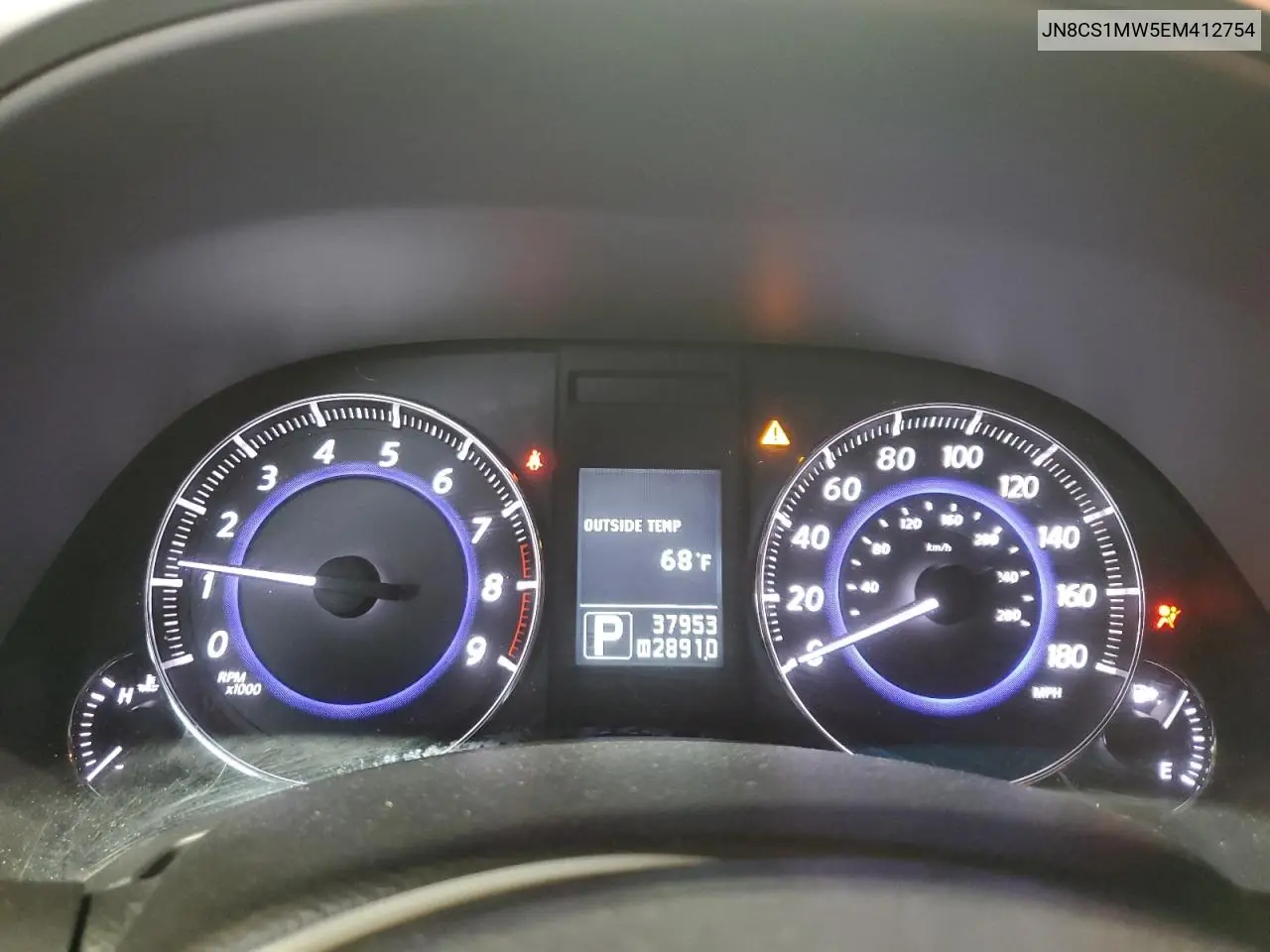 2014 Infiniti Qx70 VIN: JN8CS1MW5EM412754 Lot: 55451485