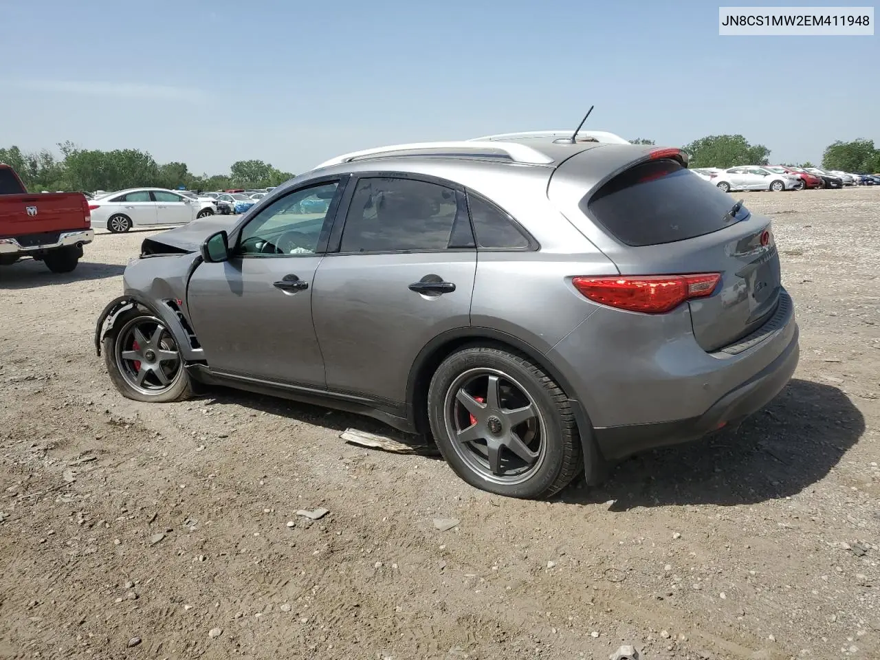 2014 Infiniti Qx70 VIN: JN8CS1MW2EM411948 Lot: 57254425