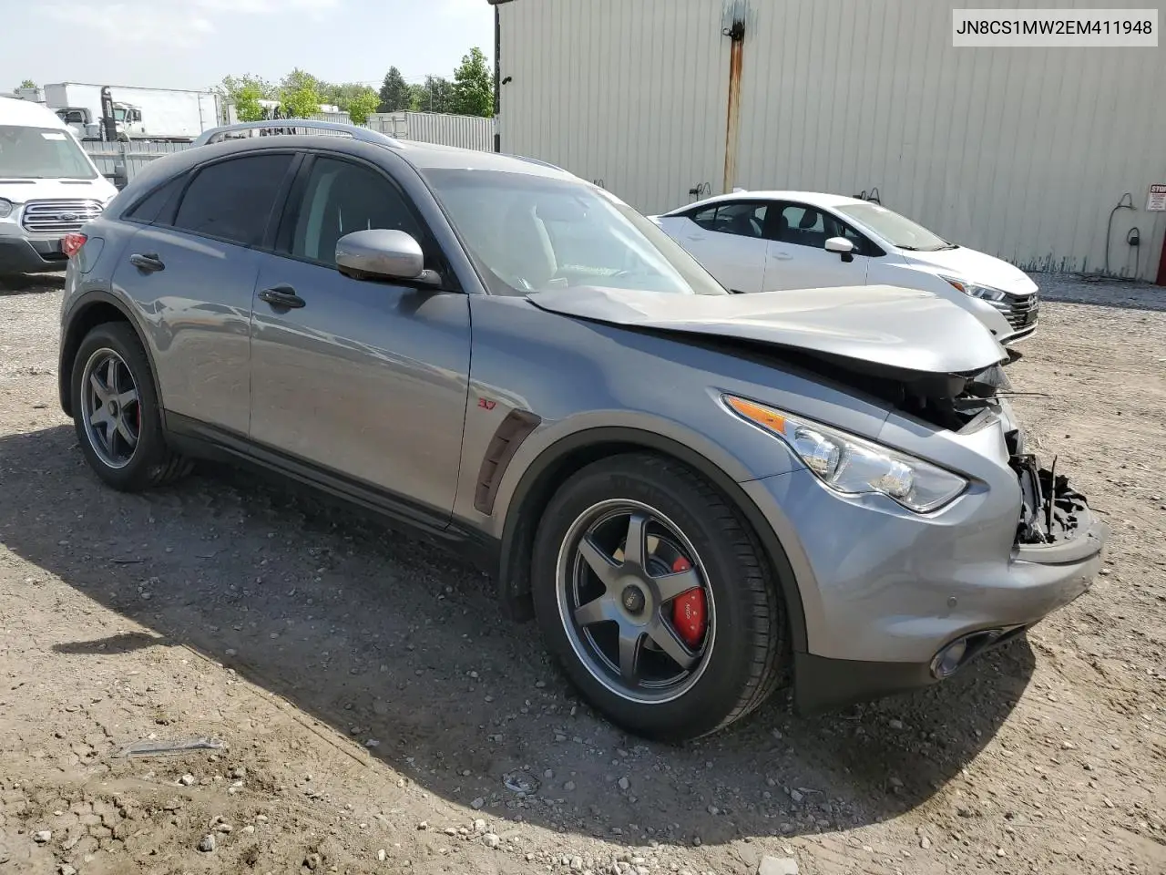 2014 Infiniti Qx70 VIN: JN8CS1MW2EM411948 Lot: 57254425