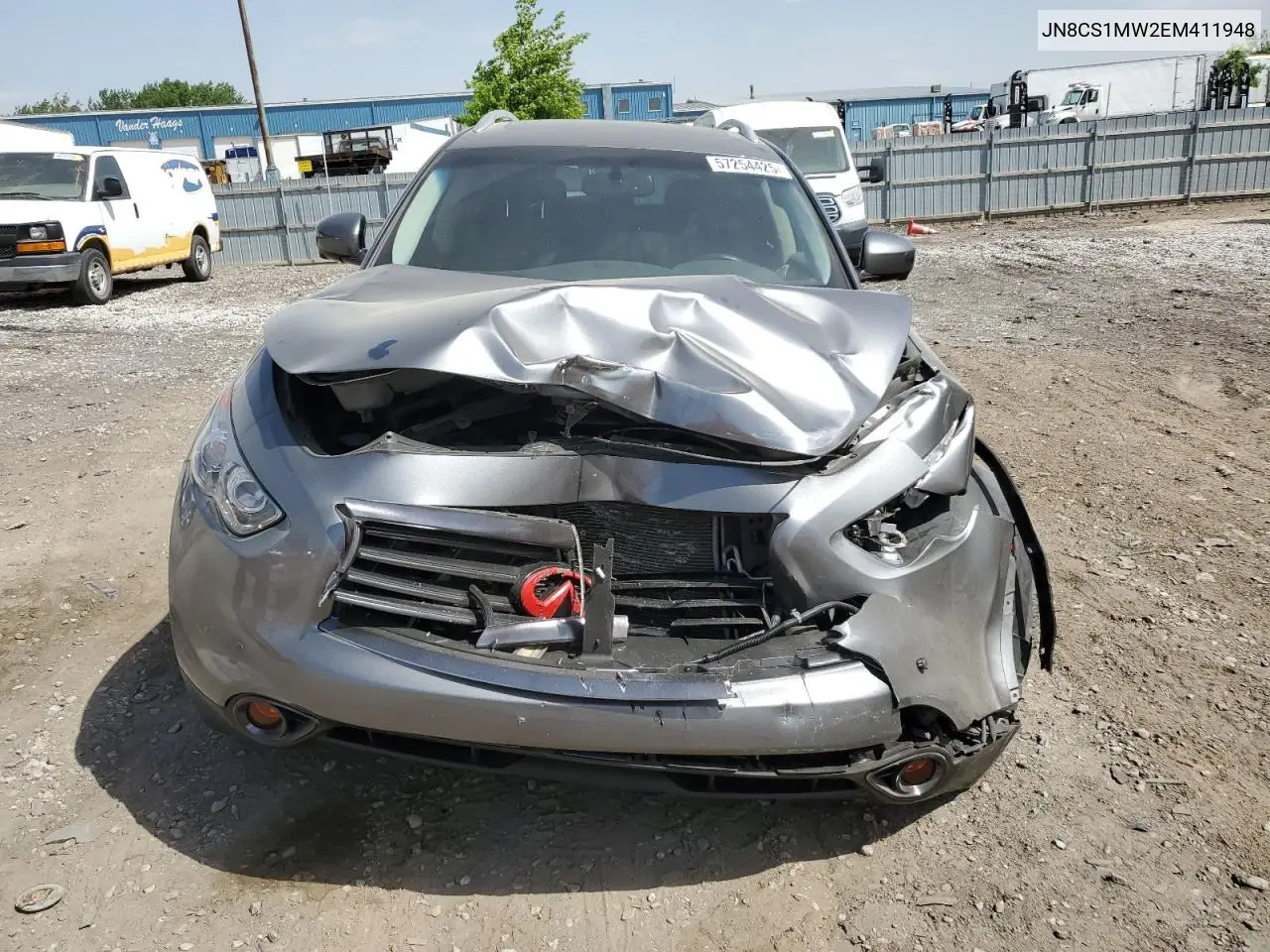 2014 Infiniti Qx70 VIN: JN8CS1MW2EM411948 Lot: 57254425