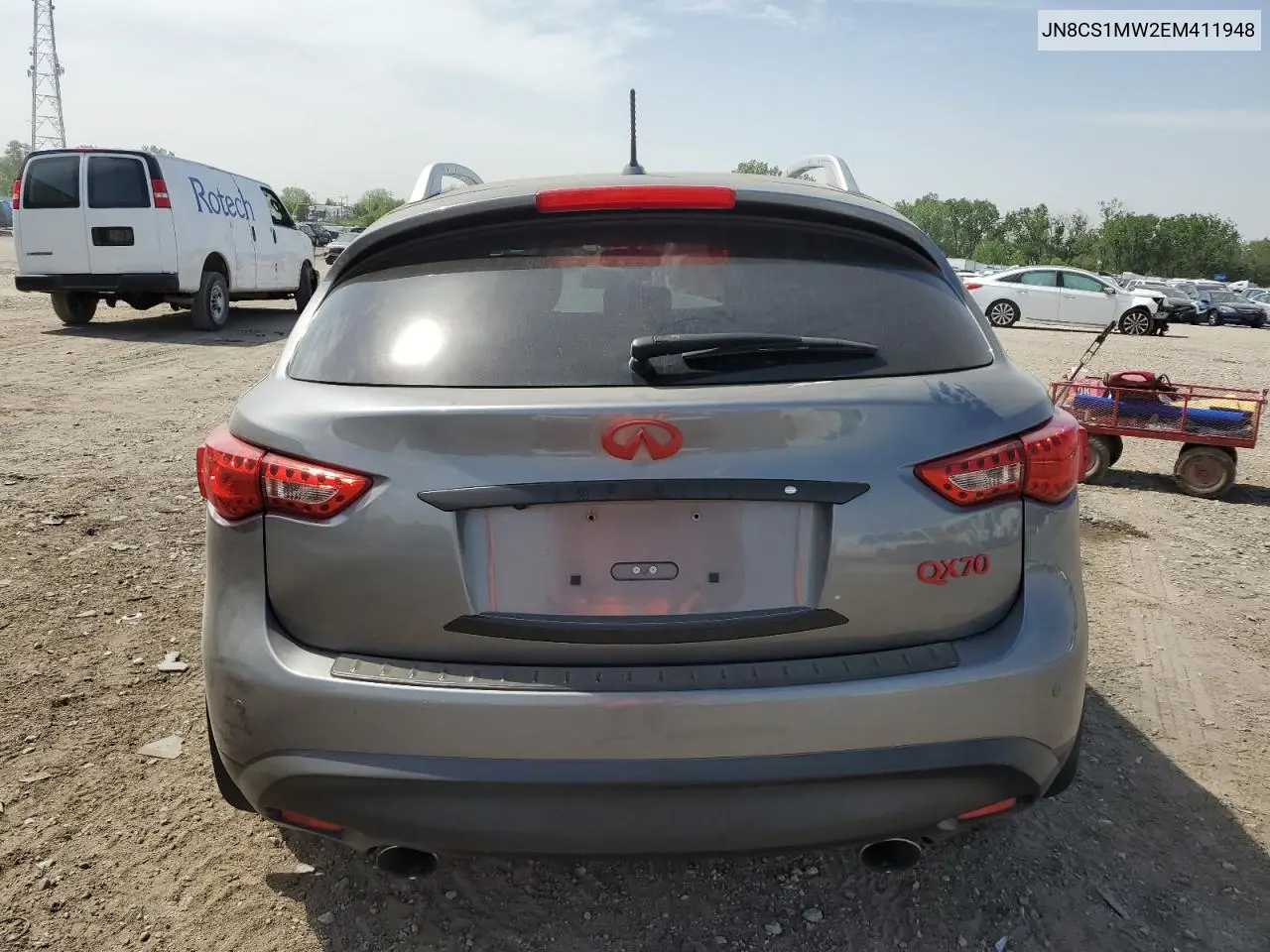 2014 Infiniti Qx70 VIN: JN8CS1MW2EM411948 Lot: 57254425