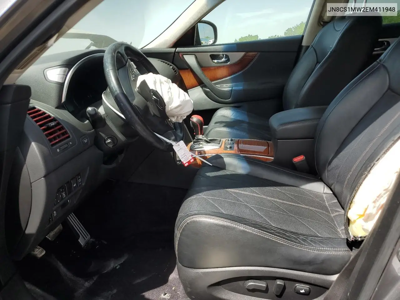 2014 Infiniti Qx70 VIN: JN8CS1MW2EM411948 Lot: 57254425