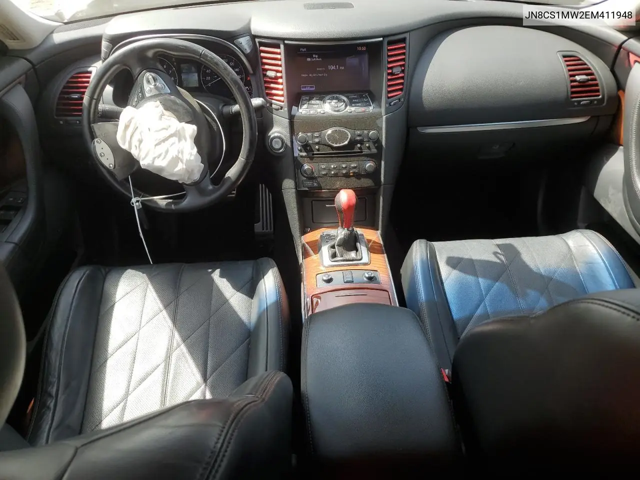 2014 Infiniti Qx70 VIN: JN8CS1MW2EM411948 Lot: 57254425