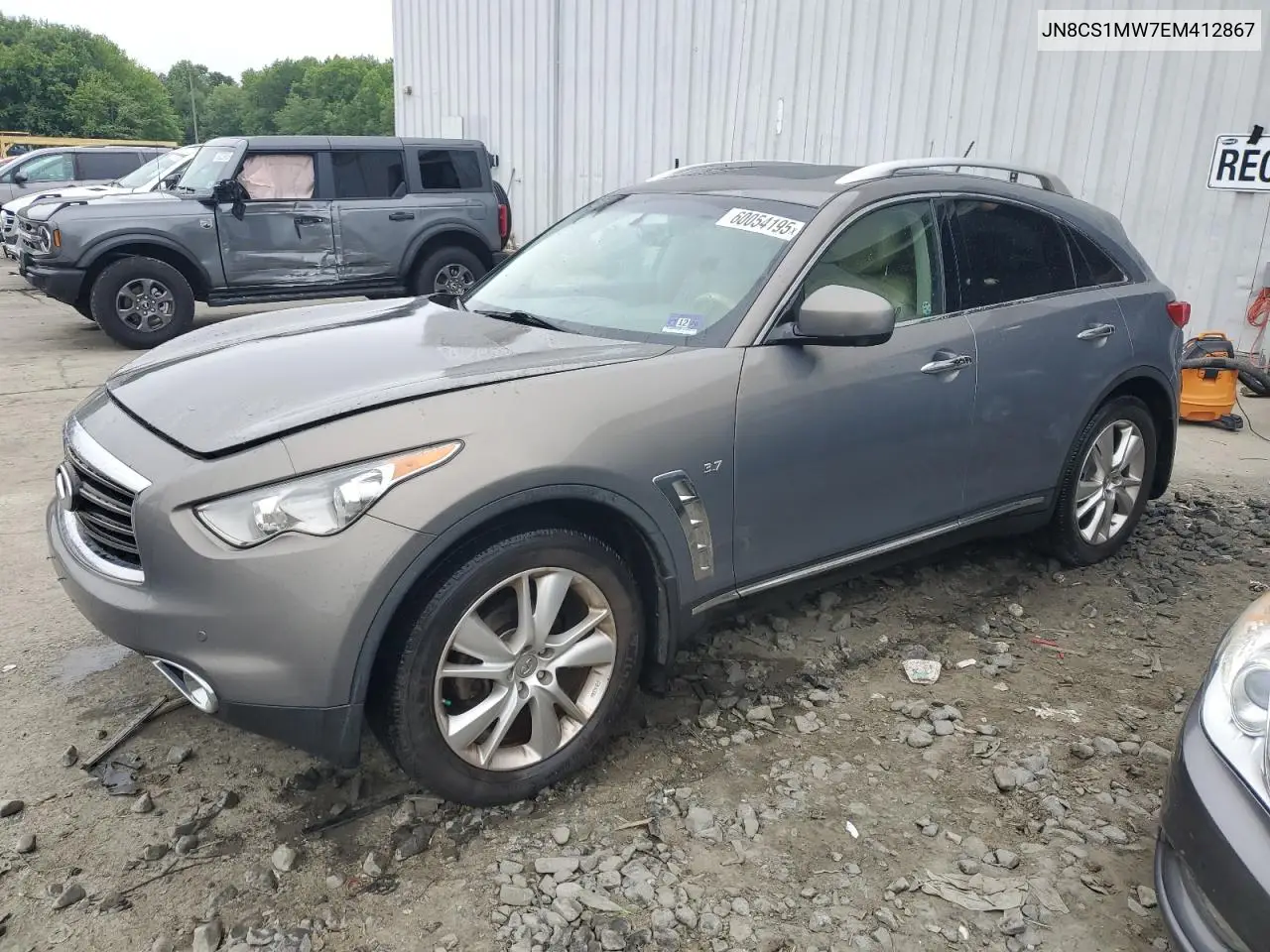 2014 Infiniti Qx70 VIN: JN8CS1MW7EM412867 Lot: 60054195