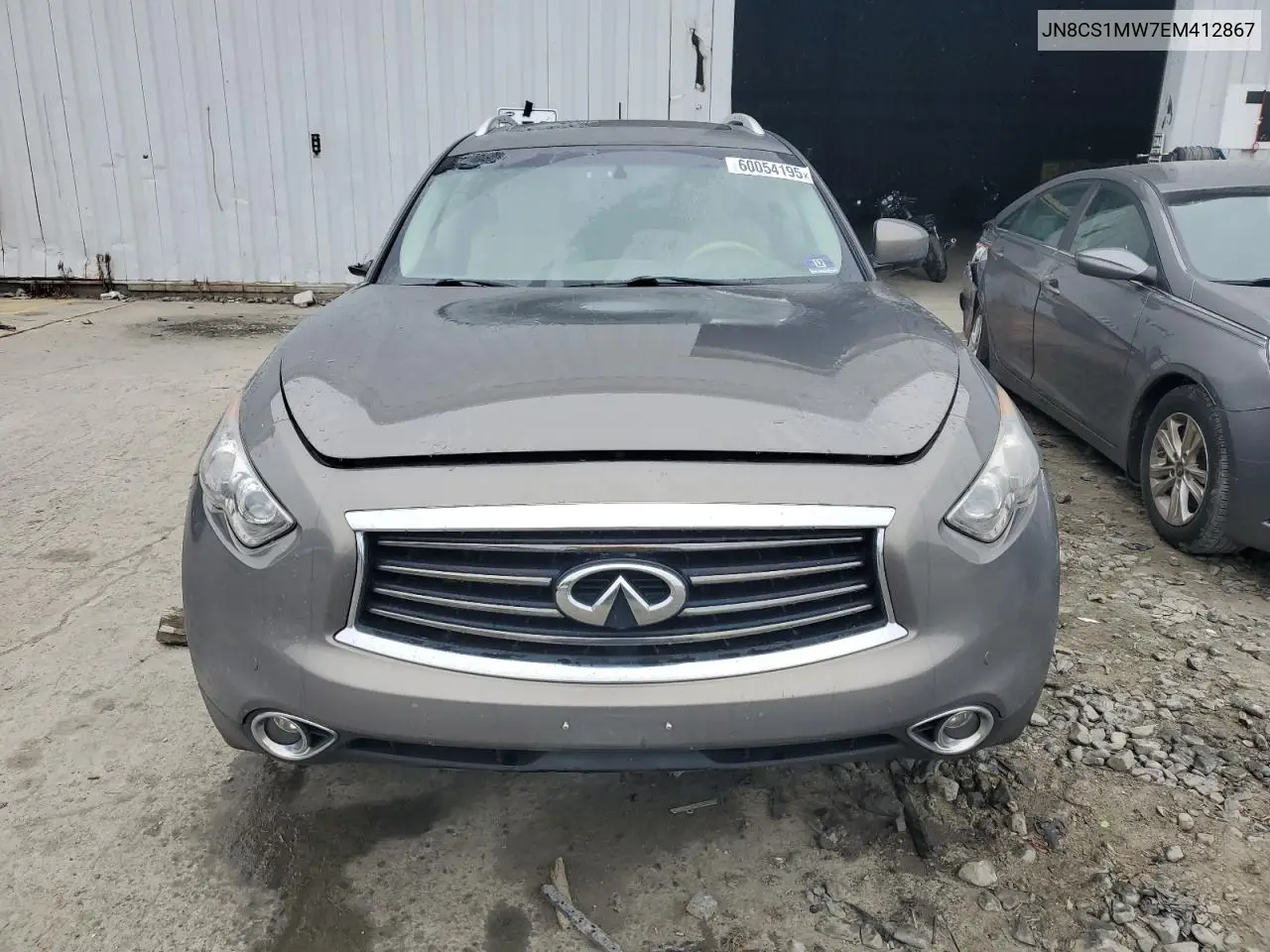 2014 Infiniti Qx70 VIN: JN8CS1MW7EM412867 Lot: 60054195