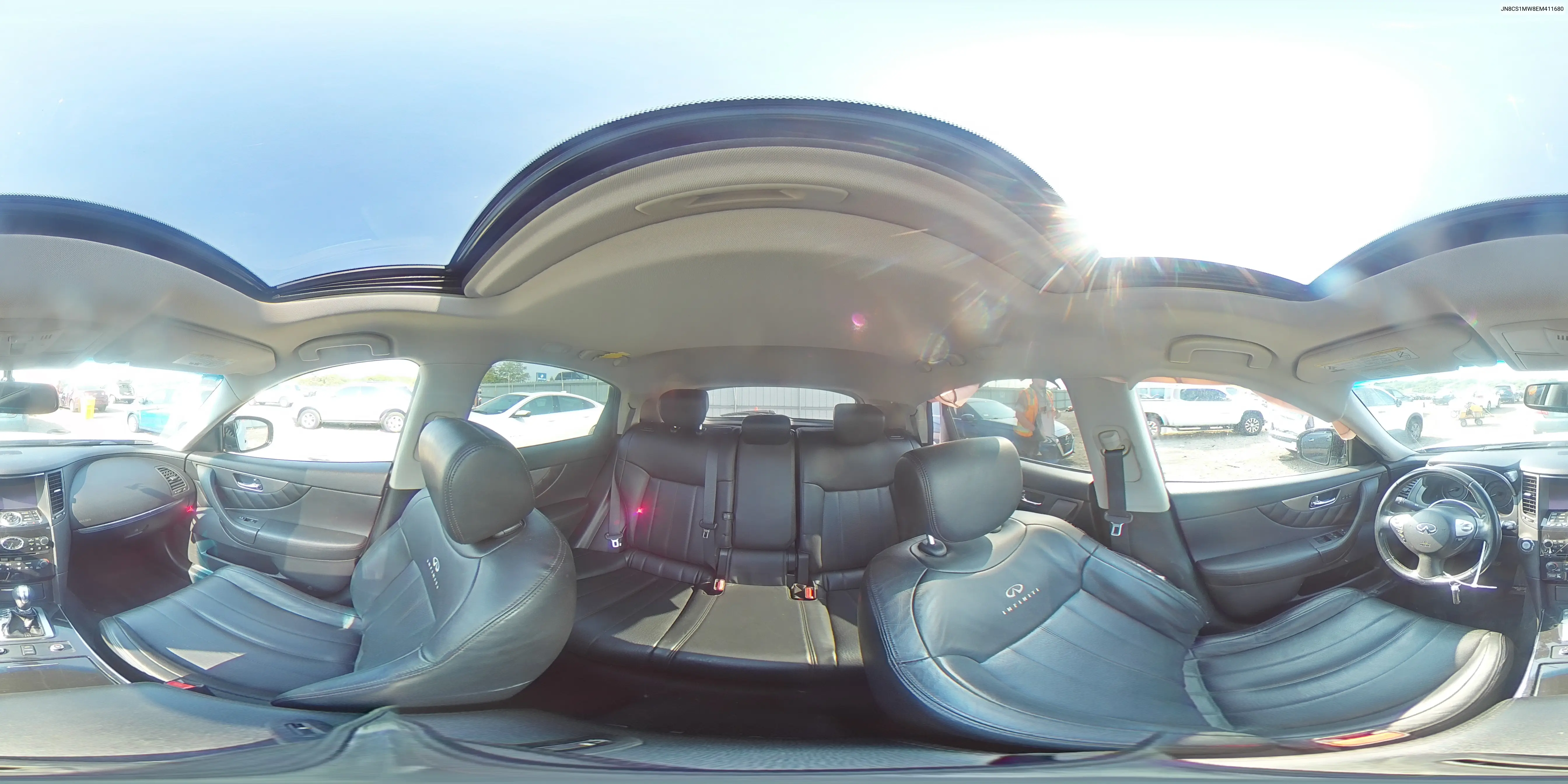 2014 Infiniti Qx70 VIN: JN8CS1MW8EM411680 Lot: 60350065