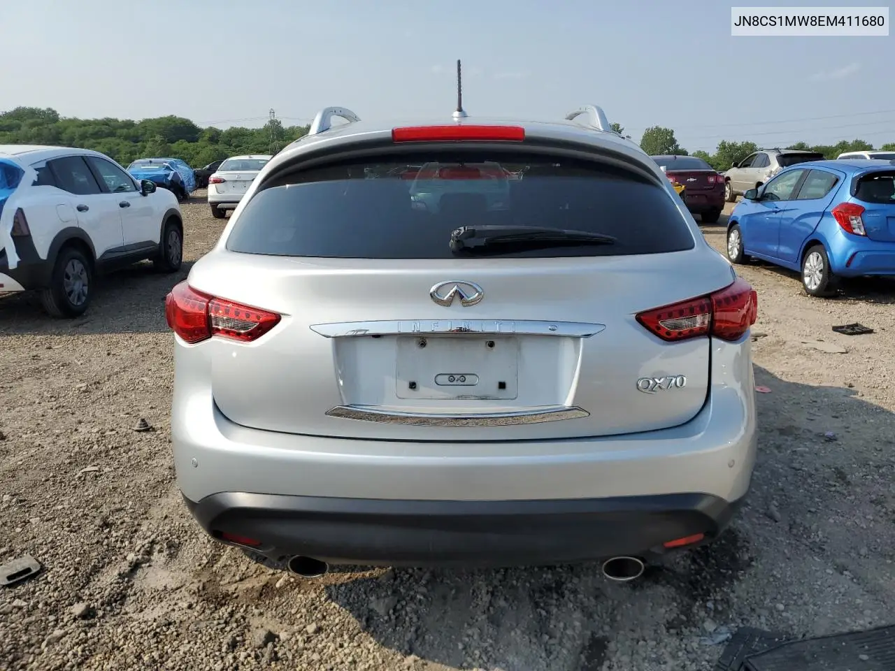 2014 Infiniti Qx70 VIN: JN8CS1MW8EM411680 Lot: 60350065
