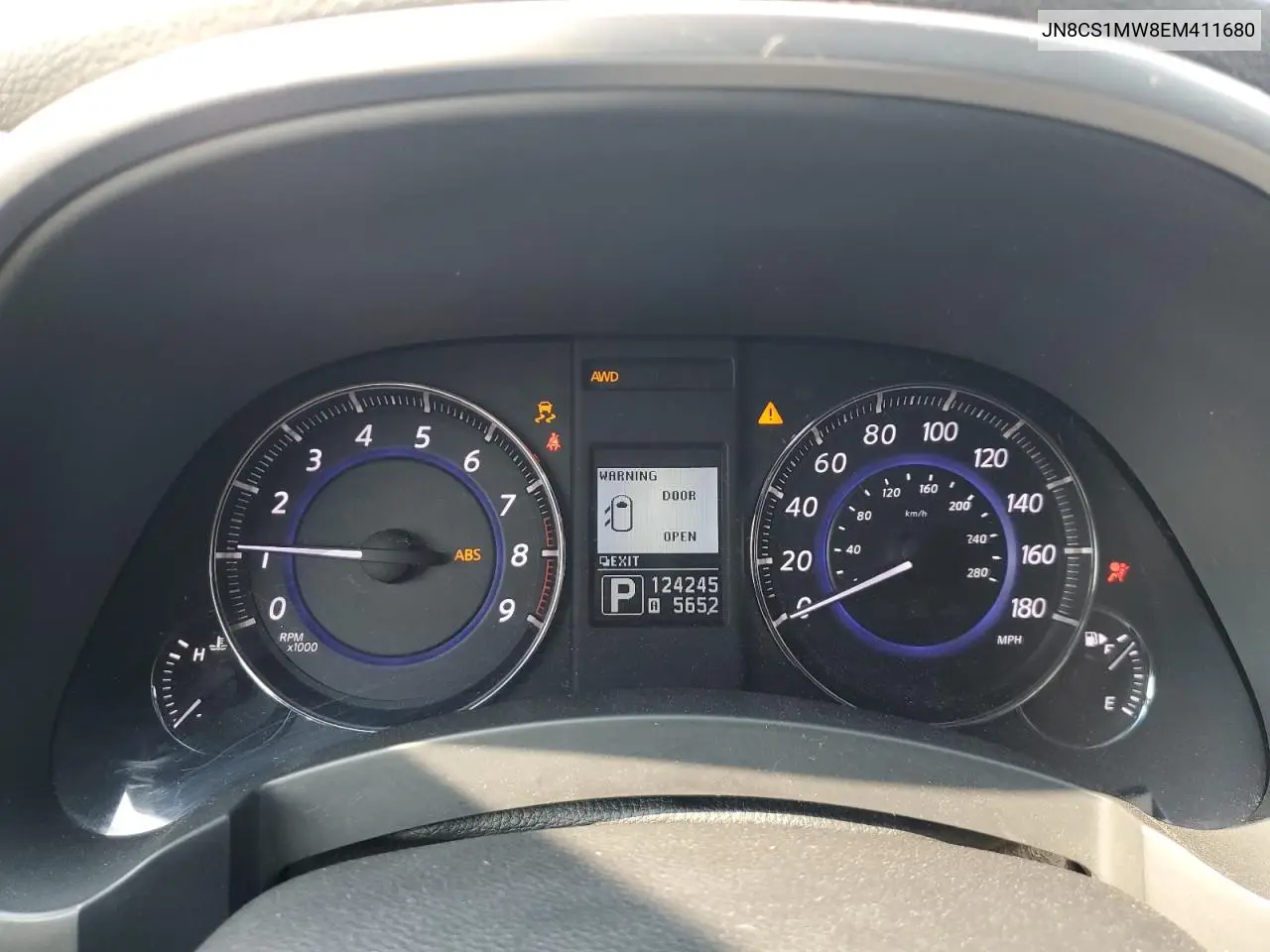 2014 Infiniti Qx70 VIN: JN8CS1MW8EM411680 Lot: 60350065