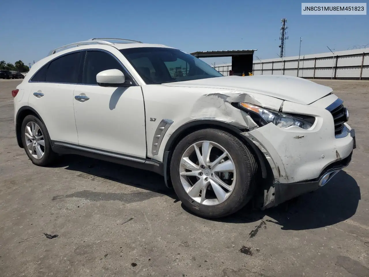 2014 Infiniti Qx70 VIN: JN8CS1MU8EM451823 Lot: 61134355