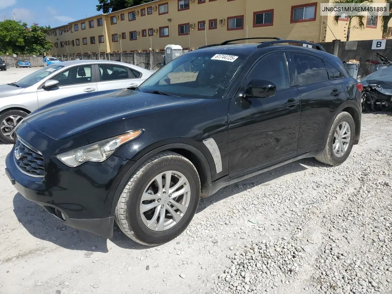 2014 Infiniti Qx70 VIN: JN8CS1MU4EM451883 Lot: 61744725