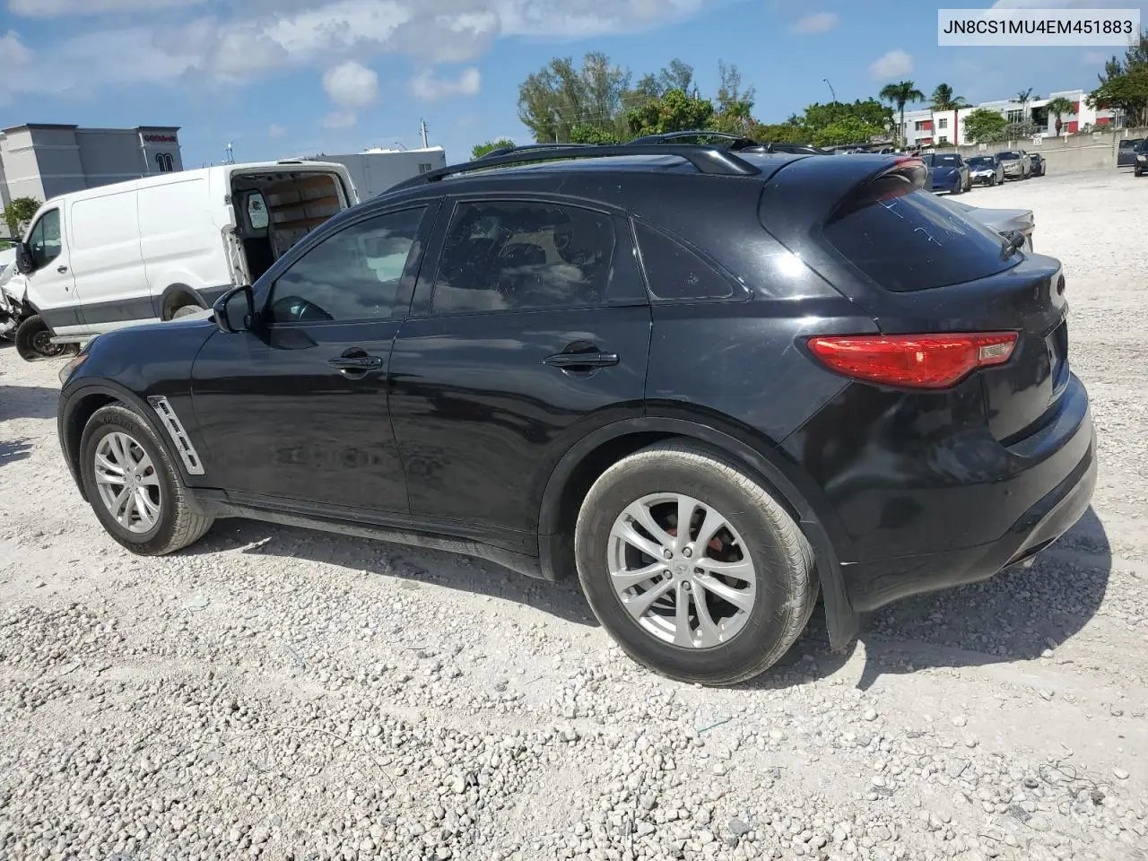 2014 Infiniti Qx70 VIN: JN8CS1MU4EM451883 Lot: 61744725