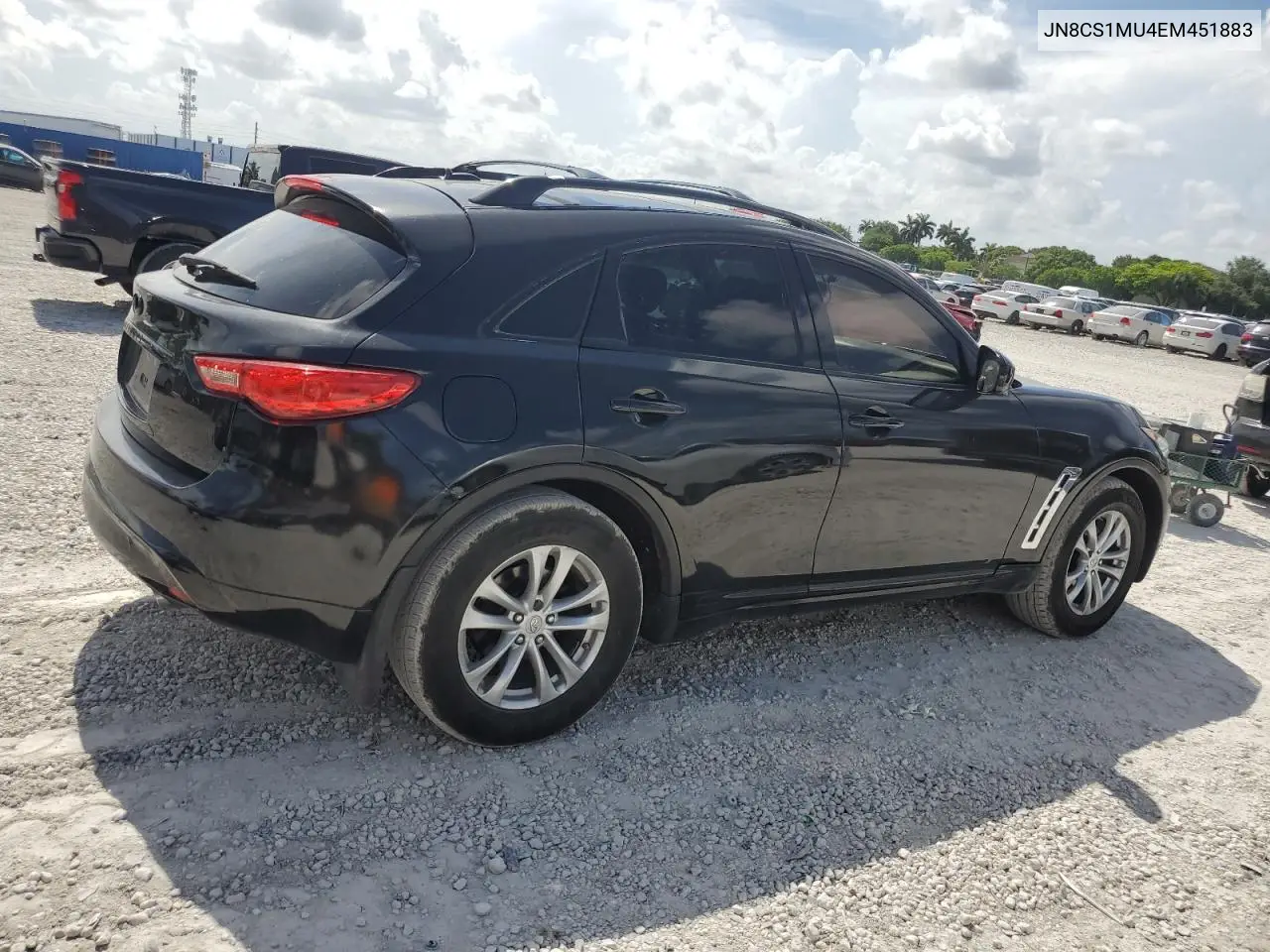 2014 Infiniti Qx70 VIN: JN8CS1MU4EM451883 Lot: 61744725