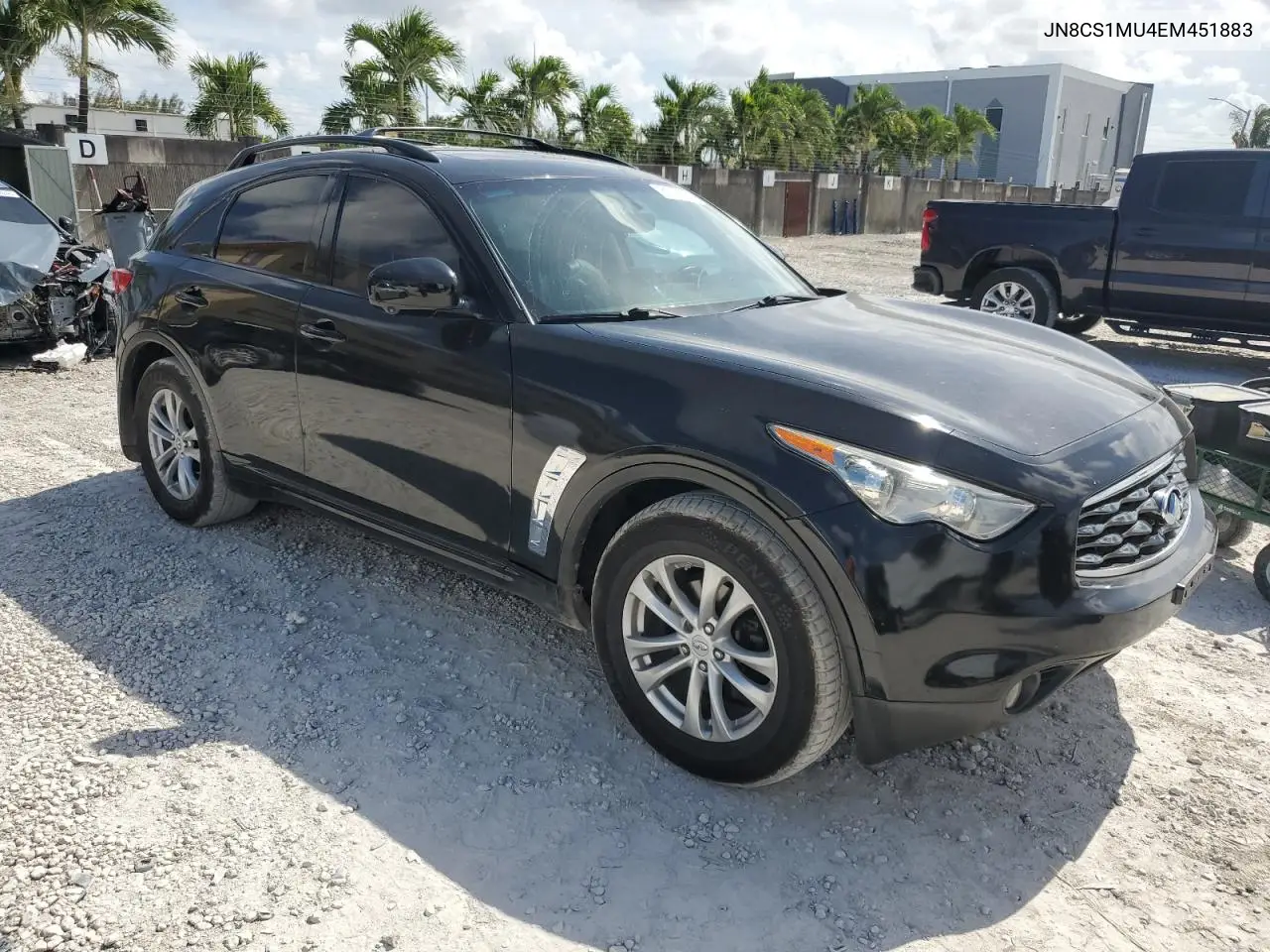 2014 Infiniti Qx70 VIN: JN8CS1MU4EM451883 Lot: 61744725