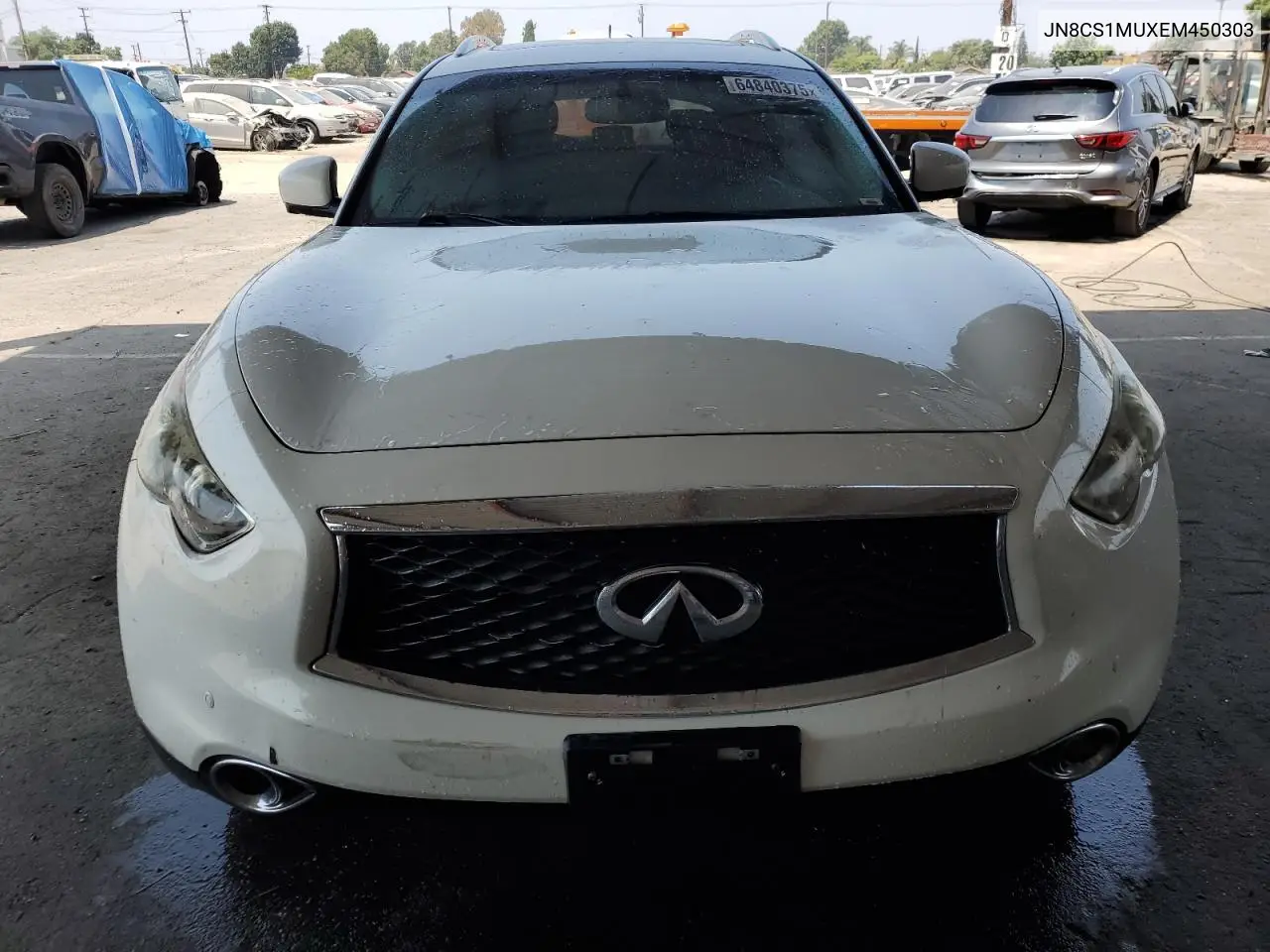 2014 Infiniti Qx70 VIN: JN8CS1MUXEM450303 Lot: 64840375