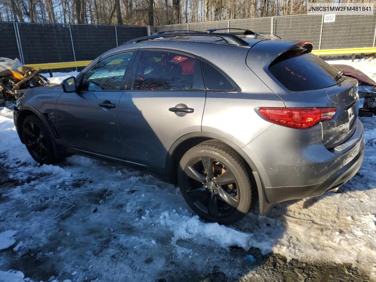 2015 Infiniti Qx70 VIN: JN8CS1MW2FM481841 Lot: 41459505