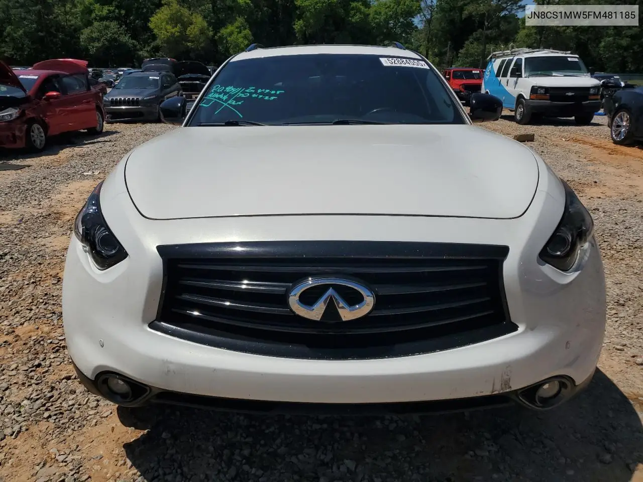 2015 Infiniti Qx70 VIN: JN8CS1MW5FM481185 Lot: 52884555