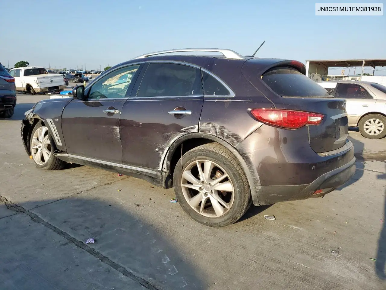 2015 Infiniti Qx70 VIN: JN8CS1MU1FM381938 Lot: 53502405